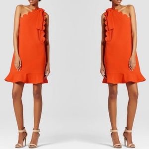 VICTORIA BECKHAM for Target One Shoulder Scallop Dress - M
